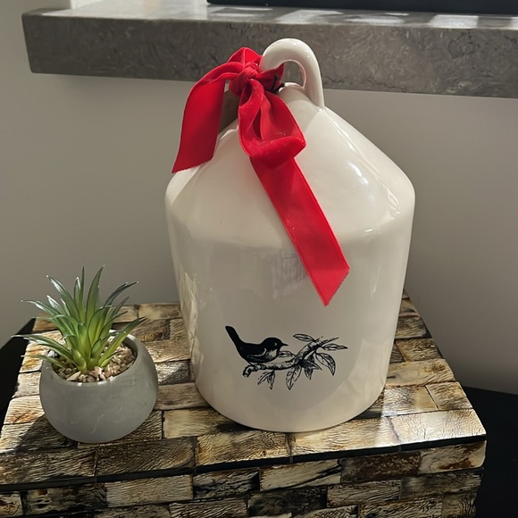 NWT RAE DUNN Ceramic KNOCK Birdhouse - double-sided - Picture 3 of 8